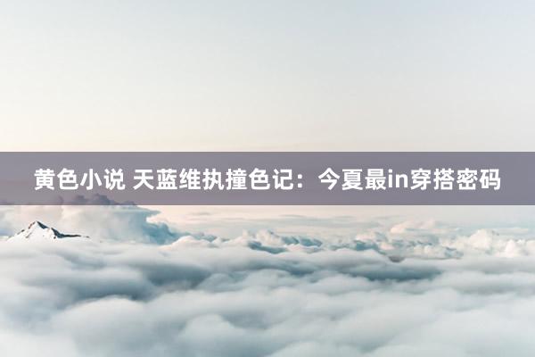 黄色小说 天蓝维执撞色记：今夏最in穿搭密码