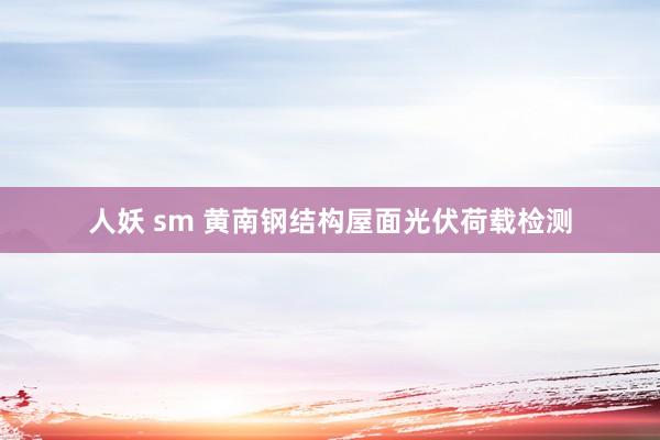 人妖 sm 黄南钢结构屋面光伏荷载检测